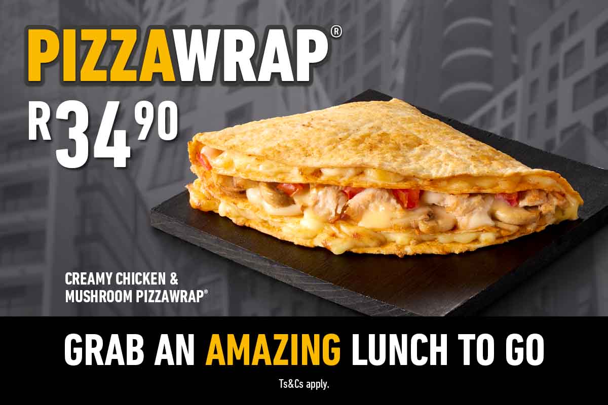 New Creamy Chicken & Mushroom PIZZAWRAP® - R34.90 - BL